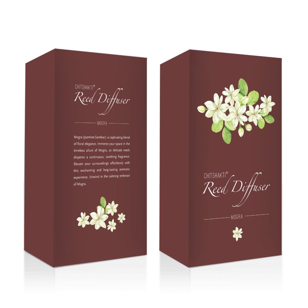 Chitshakti Reed Diffuser - Mogra 100 ML - Siddha Yoga Book Store