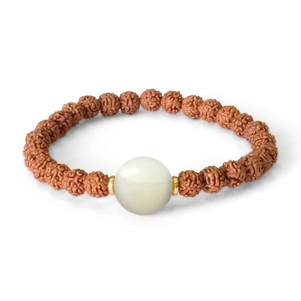 Buy Lava Stone Rudraksha Bracelet online @Rudralife